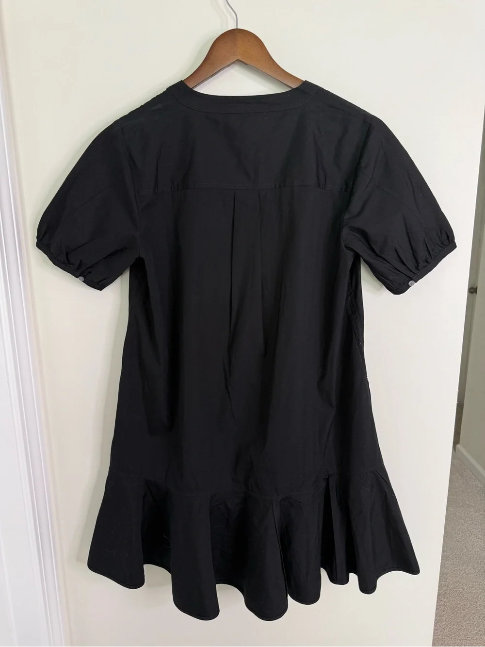 NWT 2025 J Crew Black Delilah Dress Cotton Poplin Size Small